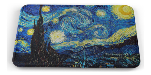 Tapete Vicent Van Gogh Noche Estrellada Baño Lavable 50x80cm