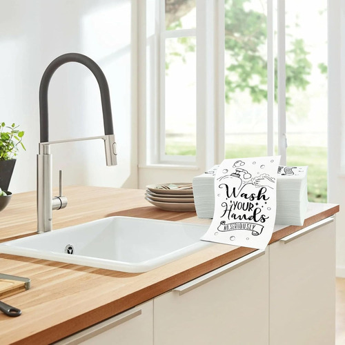 100 Toallas De Mano Desechables Para Baño, Toallas De Papel