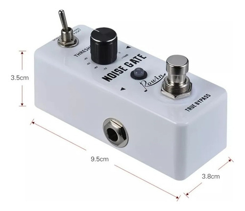 W Pedal De Efecto Rowin Lef-319 Blanco