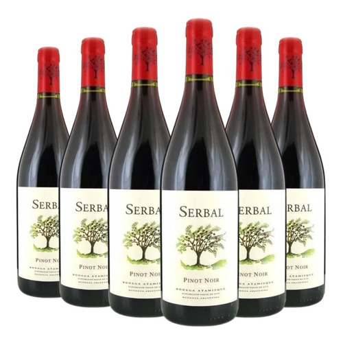 Vino Serbal Pinot Noir Caja X 6 X 750ml. Bodega Atamisque --