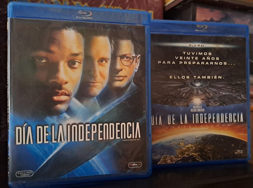 Independence Day Lote 2 Peliculas Blu Ray Will Smith Aliens (Usado)
