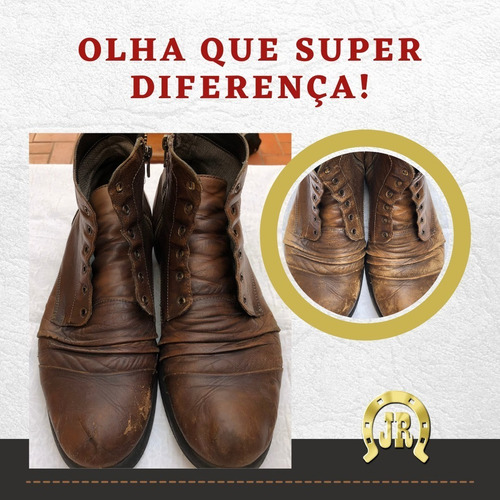 Imagem 6 de 10 de Kit Limpa Couro + Tira Manchas E Mofos + Hidrata Couro Jr