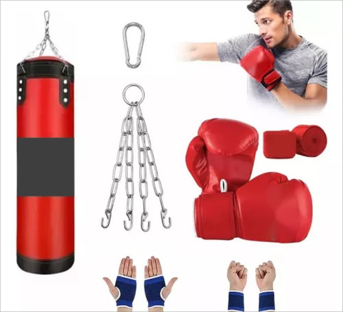 Guantes De Boxeo + Juego De Ejercicios Con Sacos De Arena