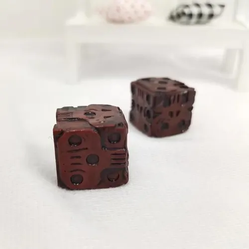 Set De 6 Dados Con Forma De Calavera – Dados De Resina De 19 Mm Con Cara De Calavera, Ideal Para Juegos De Mesa Y Decoración Gótica