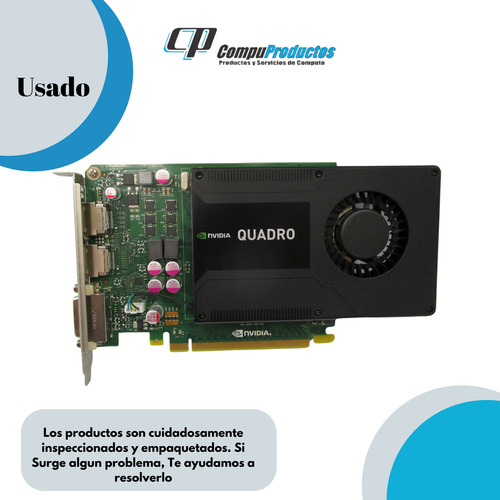 Tarjeta Video Nvidia Quadro K2000 2gb Gddr5 Pcie 1xdvi 2xdp (Reacondicionado)