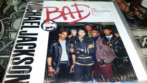 Michael Jackson Bad Vinilo Maxi Insert Japan Impecable 1987