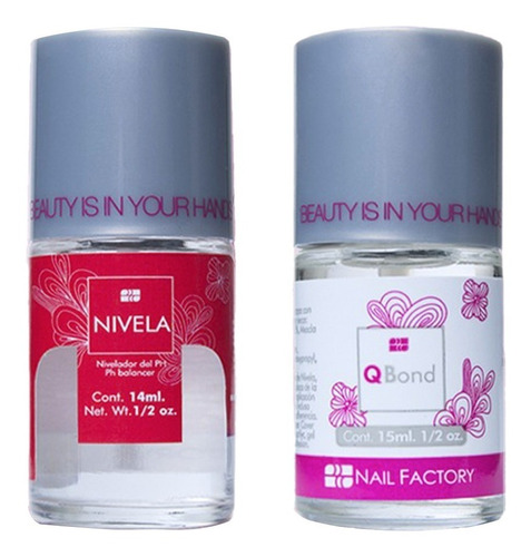 Pack Nivela Deshidratador Ph + Q Bond , Nail Factory