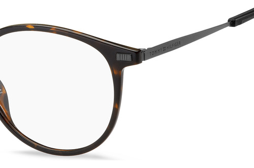 Óculos De Grau Tommy Hilfiger Th2021 086-51 Cor Havana Tamanho 51