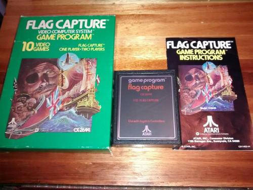 Imagen 1 de 3 de Cartucho Juego Game Program Atari 2600 Cx2644 Flag Capture