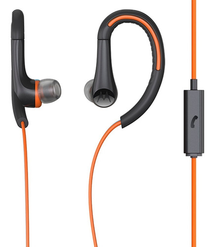 Fone De Ouvido Motorola Earbuds Sport Com Microfone Laranja