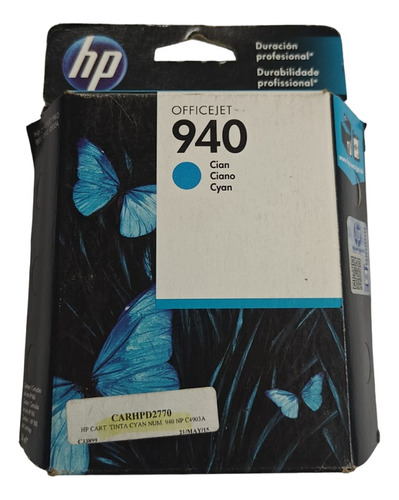 Cartucho De Tinta Hp 940 Cian C4903al