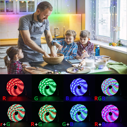 3m Tira Led Rgb Neon Musical Usb, Control Remoto