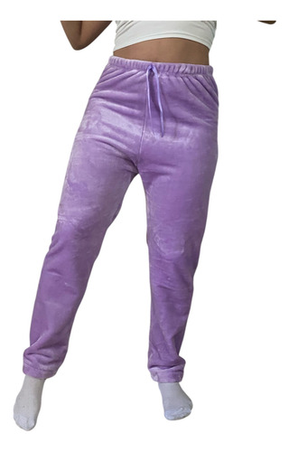 Pantalon Pijama Abrigado Polar Soft Peluche Invierno Mujer