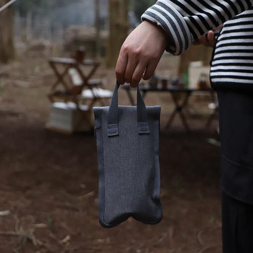 Bolsa Para Estacas De Tienda, Bolso, Soporte Gris 20cm