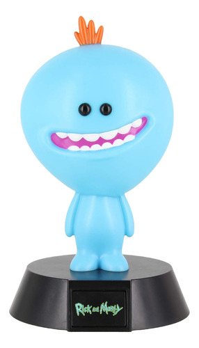 Lampara De Escritorio Mr. Meeseeks Rick And Morty Paladone Estructura Agua Pantalla Agua
