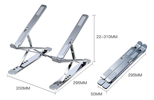 Elevador Portátil Soporte Ergonómico De Aleación De Aluminio