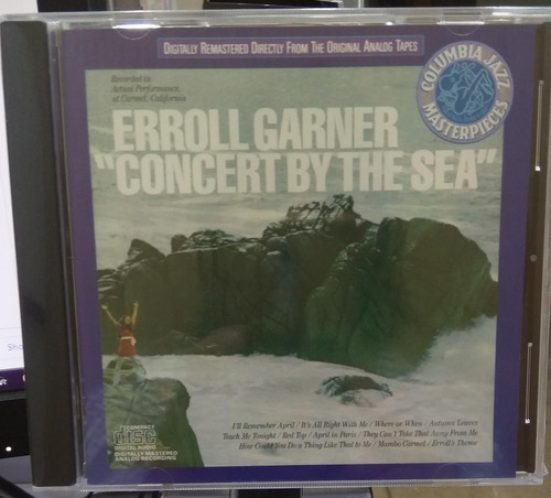 Erroll Garner Concert By The Sea Cd Original Usado Qqc.