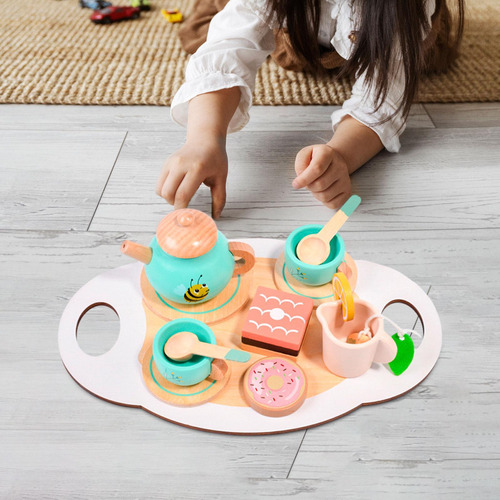 Juego De Fiesta De Té De Madera, Fiesta De Té De Princesa,