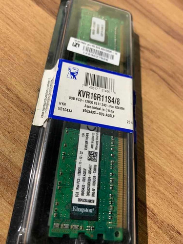 Memória 8gb Kingston Ddr3 1600 Kvr16r11s4/8