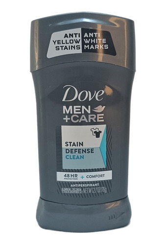 Desodorante Dove Caballero Stain Defense Clean Barra Sol ...
