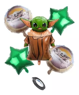 Globos Yoda X 5 Star Wars