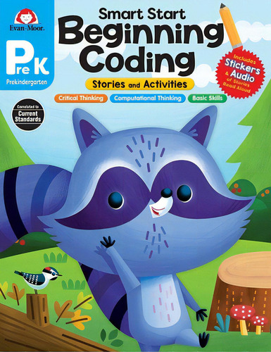 Smart Start: Beginning Coding Stories And Activities, Prek Workbook, De Evan-moor Corporation. Editorial Evan Moor Educ Publ, Tapa Blanda En Inglés