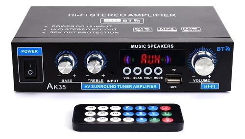 Amplificadores Digitales Para El Hogar Subwoofer Hifi Fm 12v