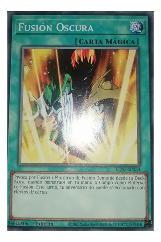 Fusión Oscura Yu-gi-oh! Original Konami