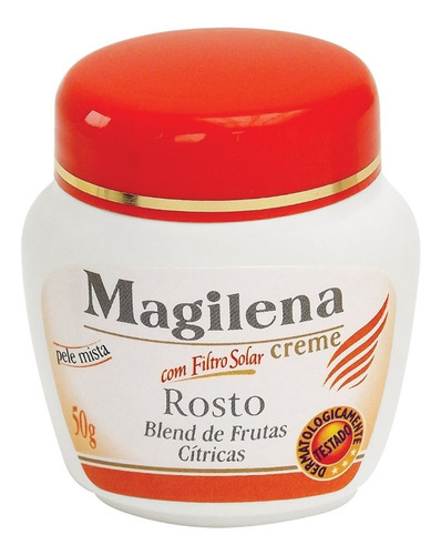 Imagem 1 de 3 de Magilena Cr Facial Blend De Frutas Cítricas (pele Mista) 50g