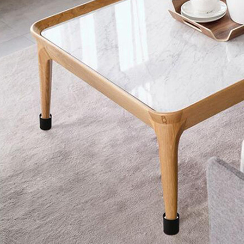 Carbo Steel Bed Table Riser Sofá Redondo 6x10cm Negro