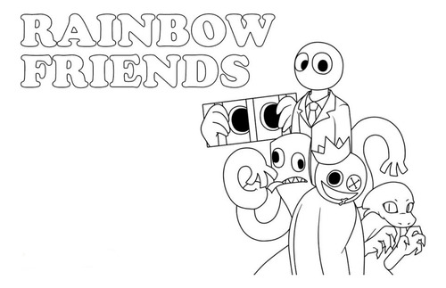 Rainbow Friends Libro Imprimir Colorear Pintar