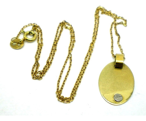 Cadena Y Dije De Oro 18 Kt Para Grabar