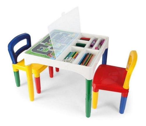 Imagem 10 de 10 de Promoção! Mesa Didática Mesinha Infantil Poliplac 2 Cadeiras