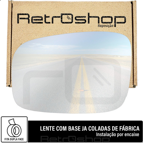 Vidro Espelho Retrovisor Uno 12 13 14 15 16 Esquerdo Orig