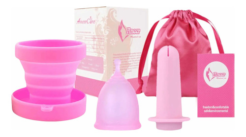 Copa Menstrual + Aplicador De Copa Menstrual + Vaso Aneer