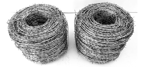 2 Rollos Alambre De Púas C-15.5 - 600 M Alta Resistencia