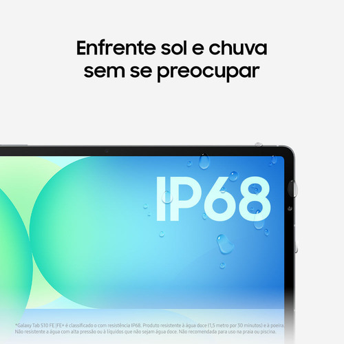 Tablet Samsung Galaxy Tab S10 Fe+ Wifi, 128gb, 8gb, Tela 13.1 90hz, S Pen E Capa Inclusas - Cinza