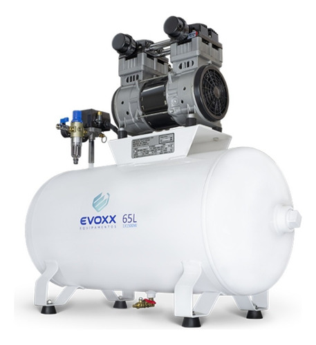 Compressor Odontológico 65l Evoxx Isento De Óleo 2,0 Hp 220v