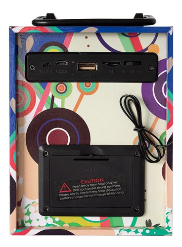 Parlante Bluetooth Usb Radio Fm Auxiliar Original