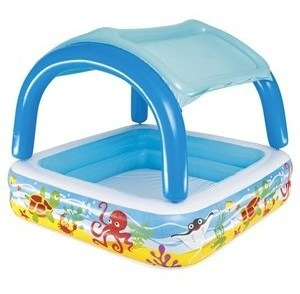 Piscina Inflable Cuadrada Con Techo Bestway 2192 Flaber