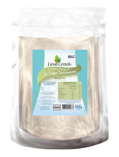 Kit 6x: Farinha Trigo Sarraceno Sem Glúten Leve Crock 500g