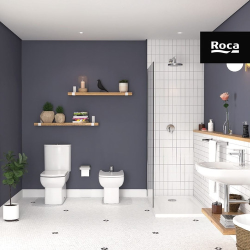 Bidet Roca Dama Senso 3 Agujeros Porcelana Blanco Baño