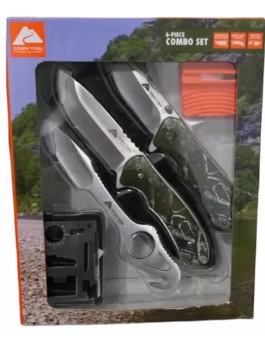 Mossy Oak - Cuchillo de supervivencia, cuchillo de caza de hoja fija de 38  cm con afilador y arrancador de fuego, para camping, táctico, al aire  libre. : : Deportes y Aire