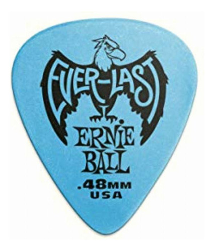 Ernie Ball Everlast Púas Para Guitarra, 0,48 Mm, Paquete De
