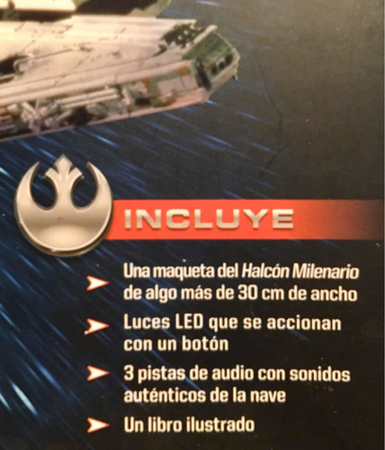 Imagen 2 de 4 de Maqueta De La Halcón Millenium De Papel De 30 Cm!