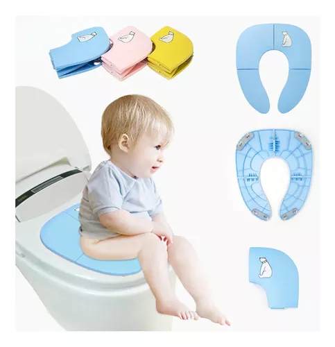 Nuevo] Asiento de inodoro para bebé, asiento plegable para niños