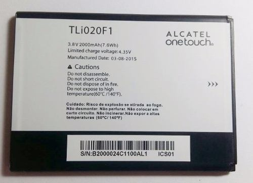 Batería para Alcatel Pixi 4 5010e TLI020f1 de 5 pulgadas