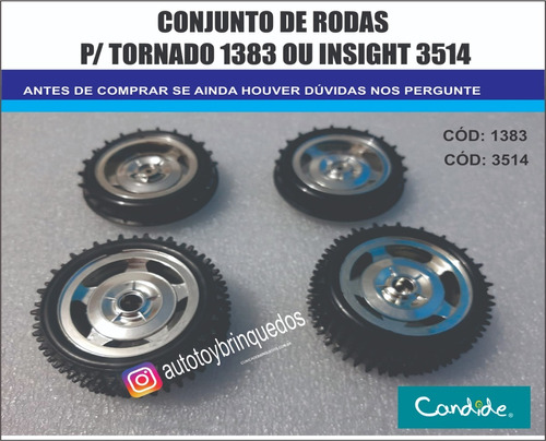 Tornado 1381 Candide - Só  Ojogo De Rodas Original