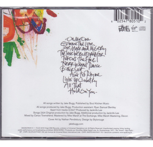 Cd Jake Bugg - On My One - Lacrado
