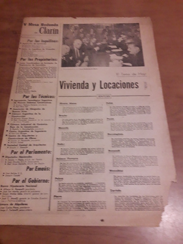 Diario Clarín Vivienda Y Locaciones 10 Mayo 1959